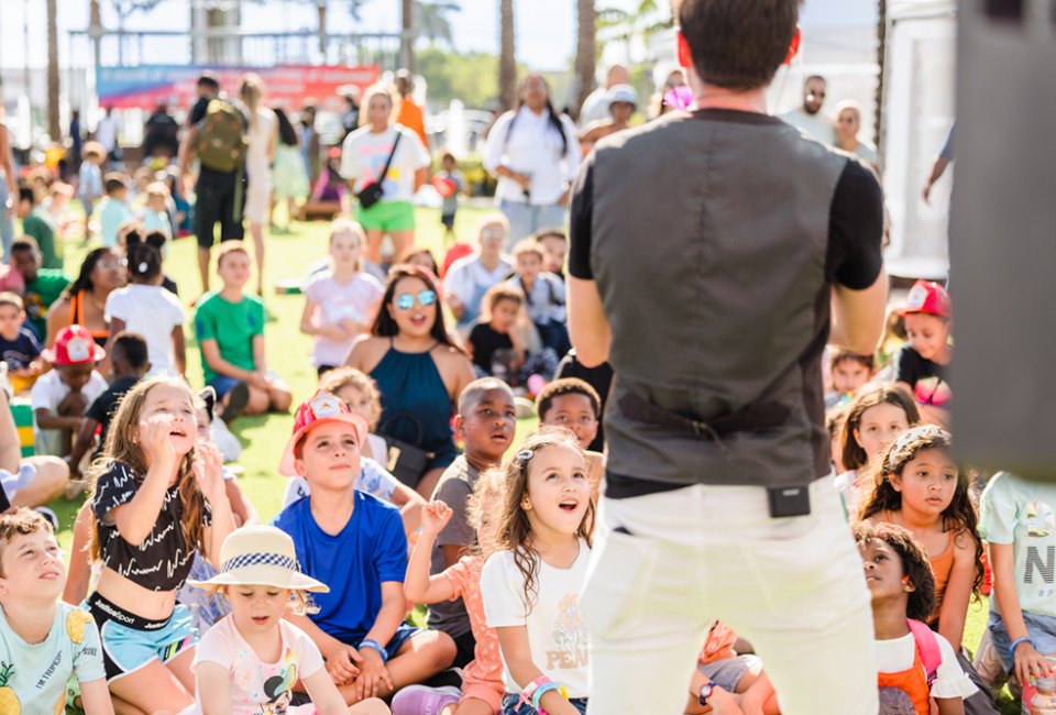 Enjoy great outdoor music at The Lawn at Dania Pointe during Family Sundays. Photo courtesy of the venue