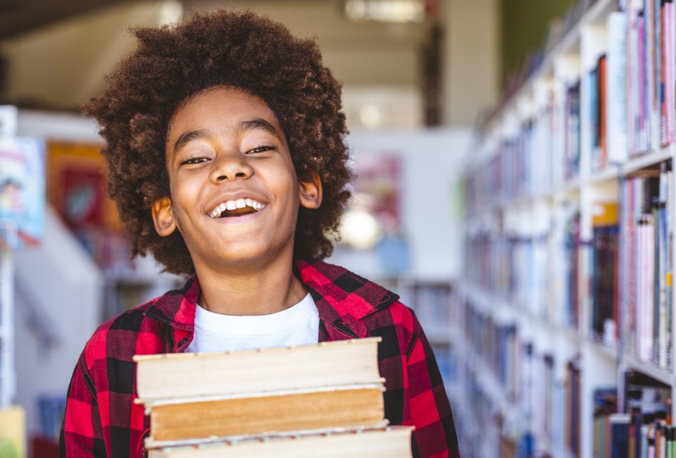 Why are all the books in the library the same color? (Find out below...)