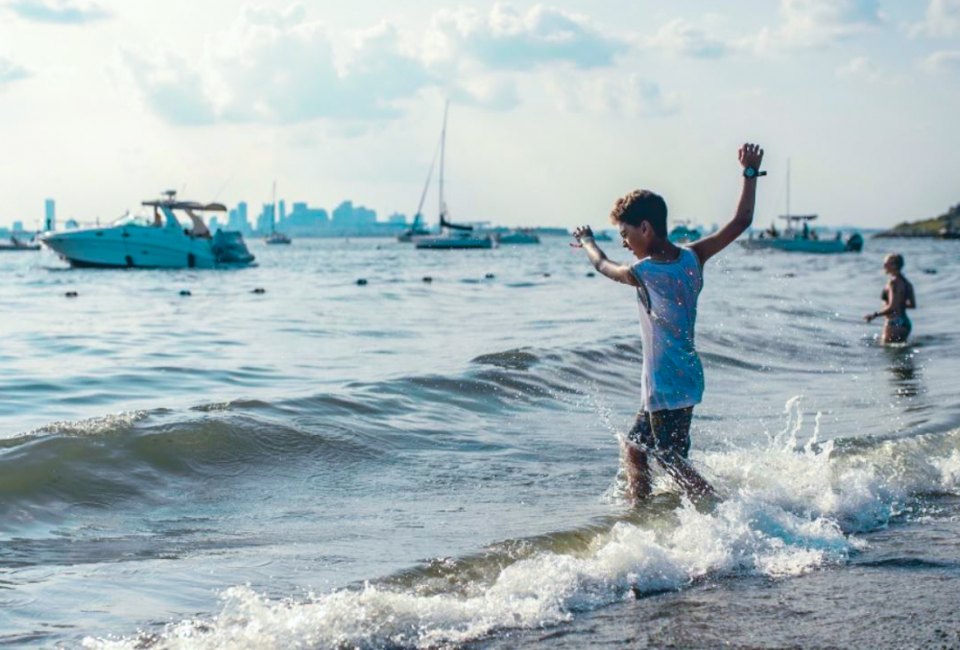 Explore the best ways to cool off as a family with our Heat Wave Hot List! Photo courtesy of the Boston Harbor Islands Facebook page
