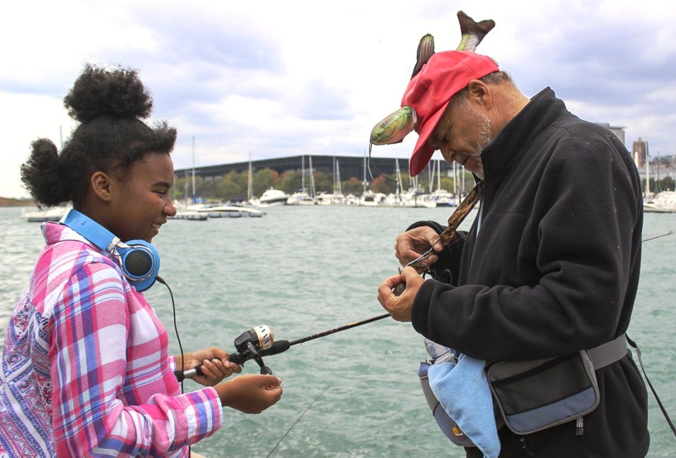 There are plenty of fishing lakes in Chicago. Photo courtesy of the Chicago Park District 