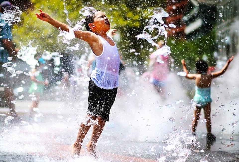 Get out and beat the summer heat at the best splash pads, splash parks, and water playgrounds in Boston! Photo courtesy of Rose Kennedy Greenway Conservancy