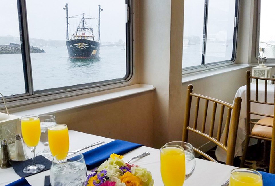 Have brunch on a Mother's Day Cruise with a view of Gloucester Harbor! Photo courtesy of Beauport Cruiselines