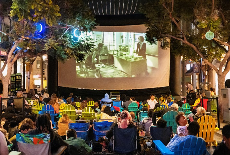 Free Outdoor Movies in Los Angeles Summer 2025 for Kids An outdoor movie is a must-do! Photo courtesy of Downtown Santa Monica