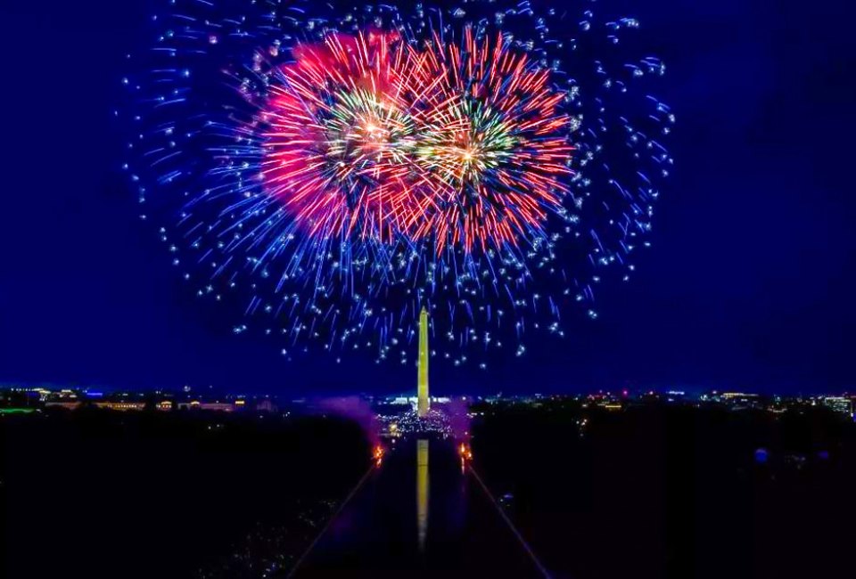 Marvel as the DC fireworks light up the night sky. Photo by Chalice Keith, courtesy of the National Park System