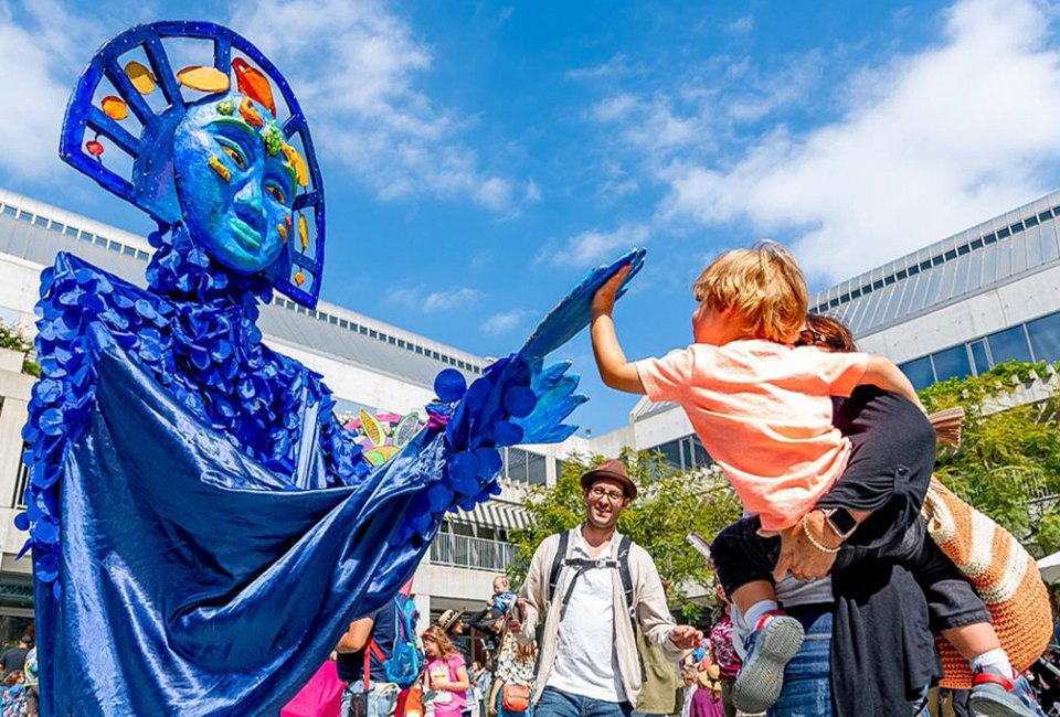 Celebrate the art of puppetry at The Skirball. Puppet Festival photo by Ben Gibbs, courtesy of the Skirball Cultural Center
