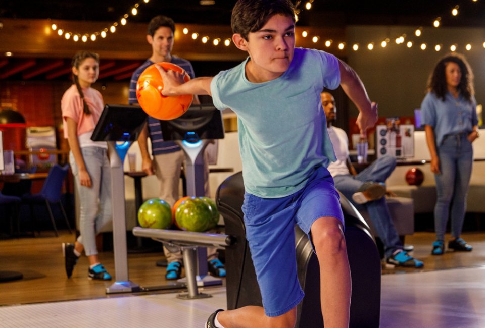 Bowling is a fun activity the whole family will enjoy! Photo courtesy of The Main Event