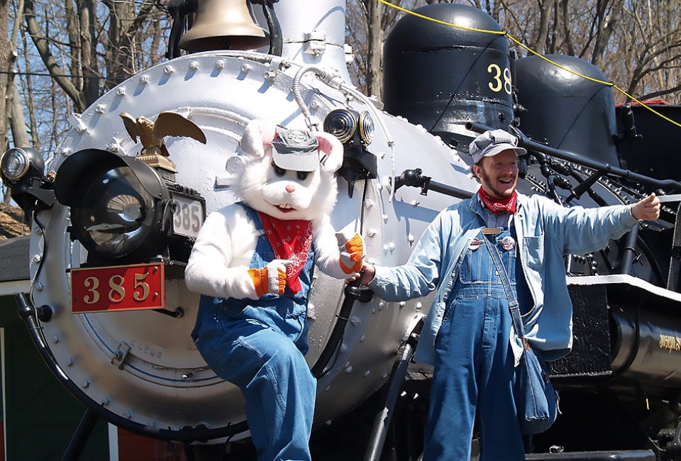 Celebrate the return of spring with a ride on the Easter Bunny Express! Photo courtesy of the Whippany Railway Museum