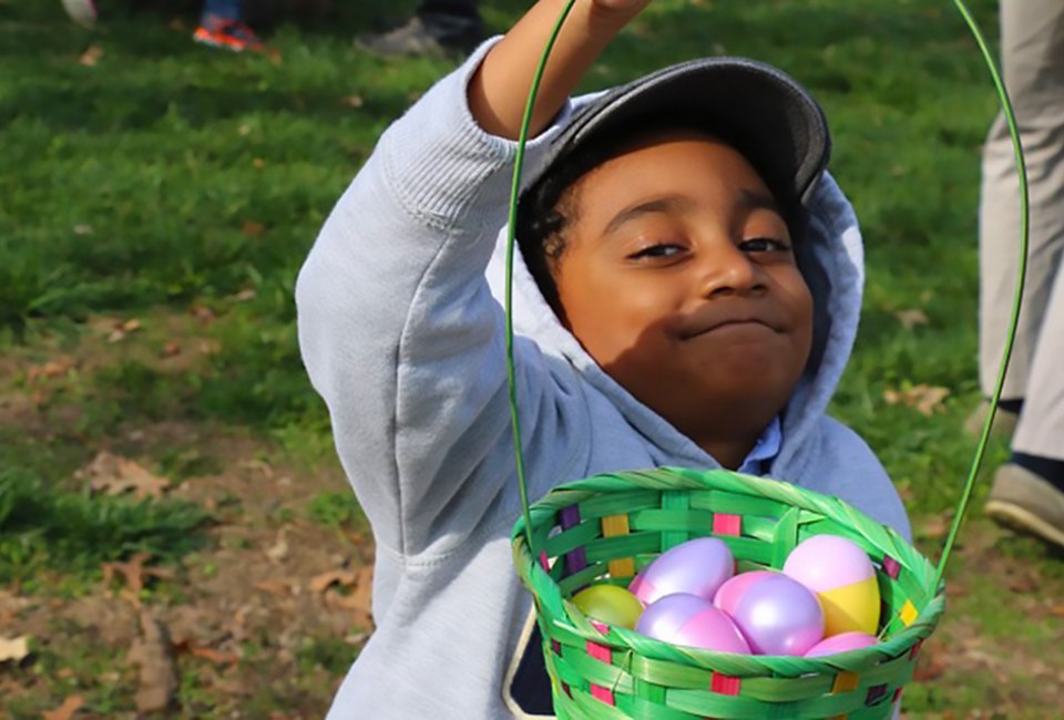 Grab a basket full of Easter eggs at the hunt at Benner's Farm. Photo courtesy of the farm