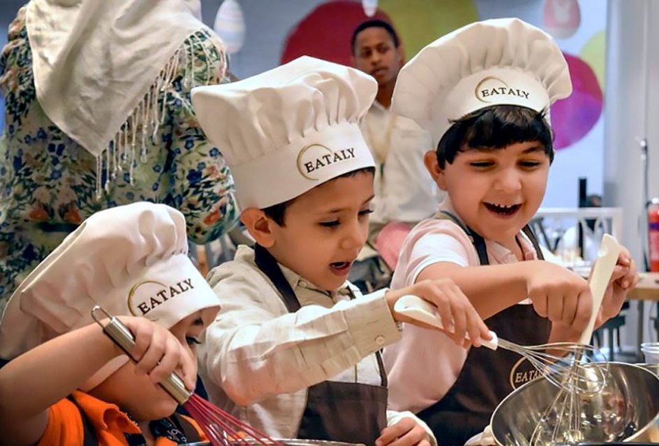 Eataly's cooking classes teach kids the history and process of making a beloved Italian street food. Photo courtesy of Eataly