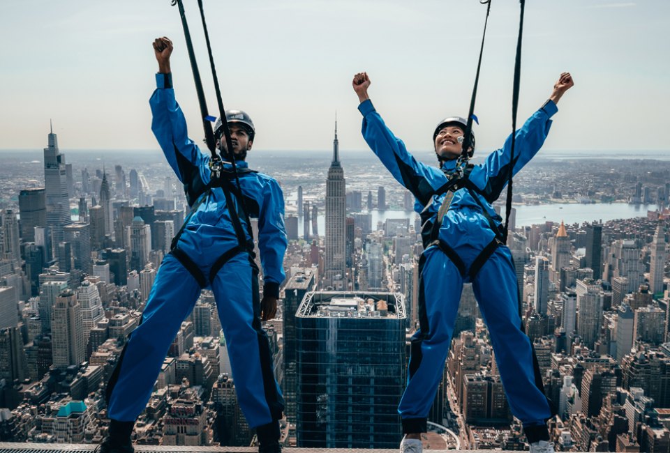 Visitors ages 13+ can tackle City Climb, the highest outdoor skyscraper climbing course in the world, at Edge New York beginning Tuesday, November 9.