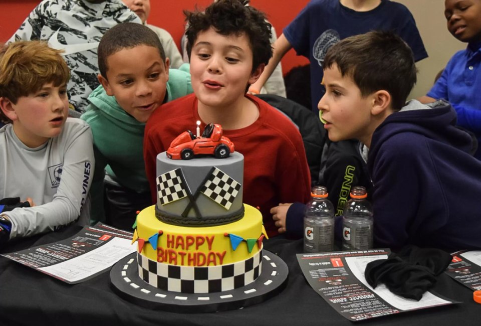 Rev up your engines for a high-speed go-kart birthday party. Photo courtesy of K1 Speed