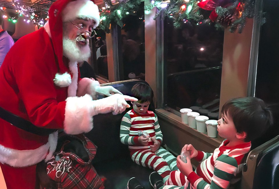 Polar Express trains are coming to towns all over New England for Christmas 2024! Essex Steam Train Railroad photo courtesy of Mommy Poppins.