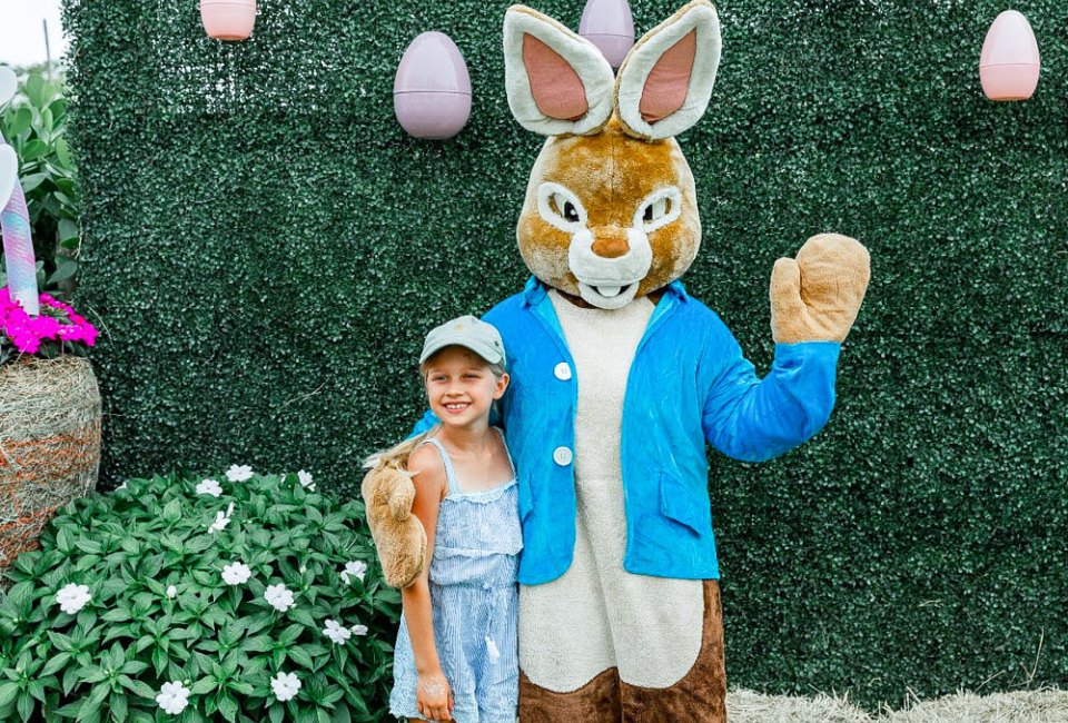 Say hello to the Easter Bunny this weekend at Tinez Farms. Photo courtesy of Tinez Farms