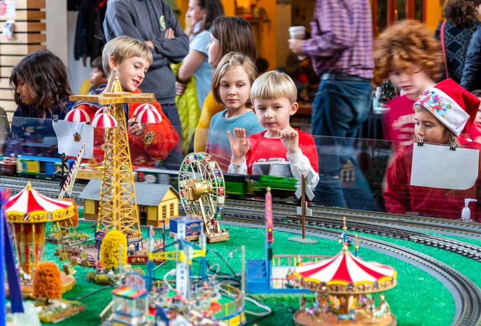 Admire Toy Trains before Santa places some under the tree! Photo courtesy of the Santa Cruz Museum of Art & History