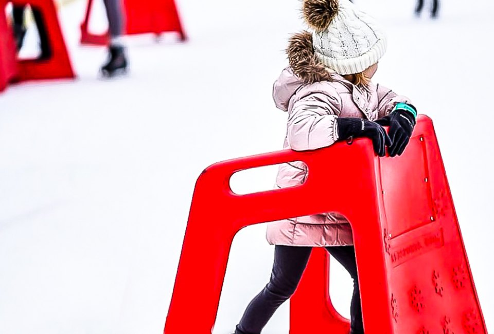 Glide around the ice for free at Parkway Bank Park. Photo courtesy of Parkway Bank Entertainment District