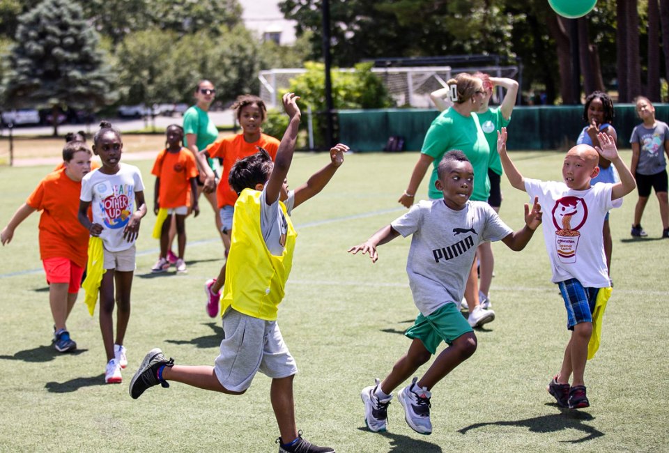 Kids can play, learn, and grow at these free and affordable summer camps around Boston. Camp Shriver photo courtesy of UMASS Boston