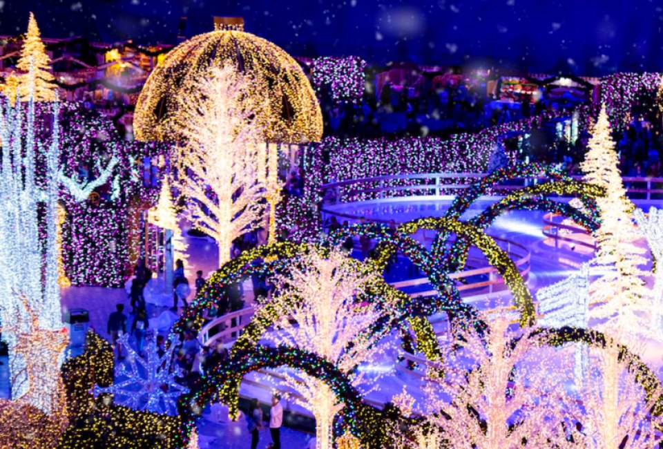 Nationals Park has transformed into a sparkling winter wonderland. Photo courtesy of Enchant DC