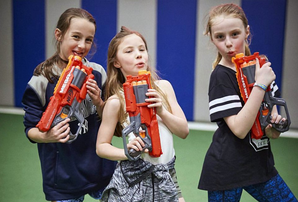 End your birthday party with an epic Nerf war at Sportset Kids. Photo courtesy of Sportset Kids