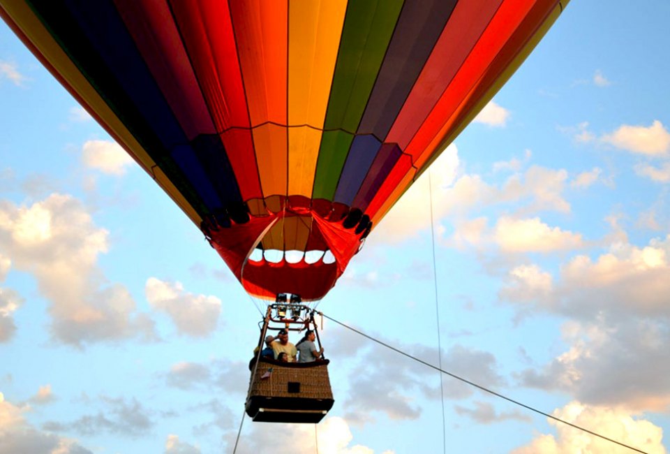 Thrill to a hot-air balloon ride over Long Island at the Long Island Summer Festival.  Photo courtesy of the  festival
