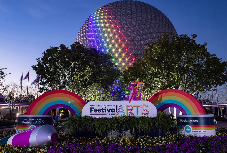 Celebrate the creation of art and cuisine at EPCOT International Festival of the Arts. Photo courtesy of Disney