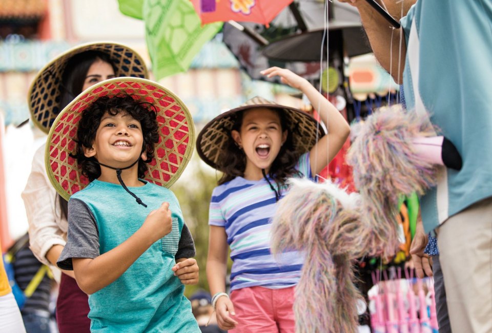 Kids will delight in the Epcot International Festival of the Arts. Photo courtesy of Disney