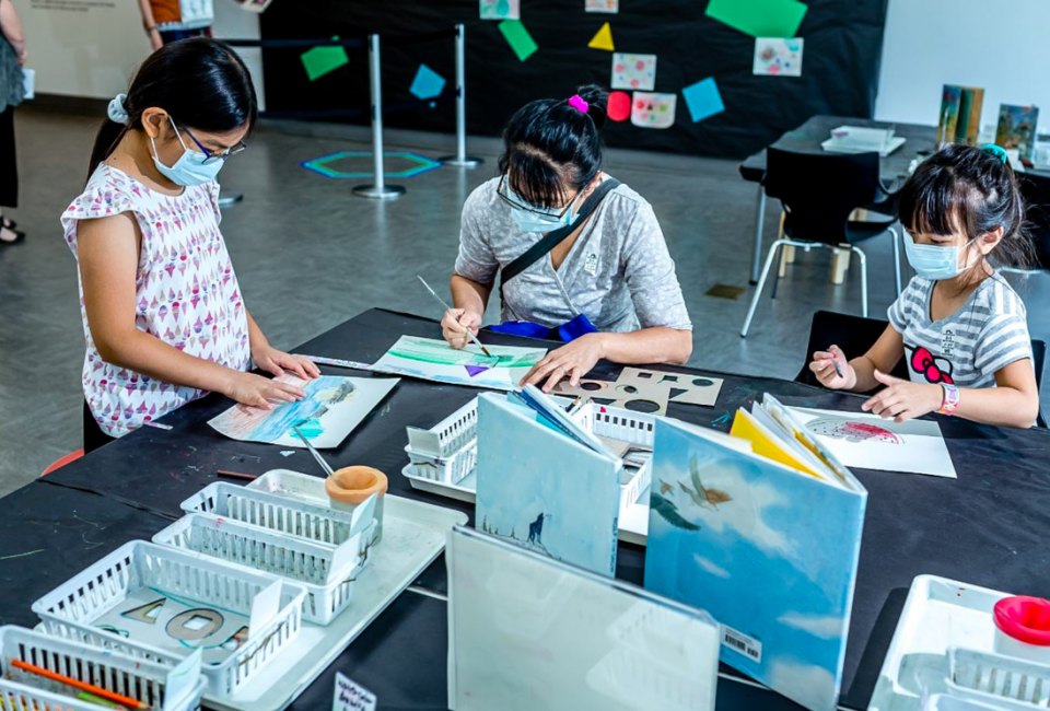 Winter Day Trips from Boston with Kids Make art together in the Eric Carle Museum's Art Studio. Photo courtesy of the Eric Carle Museum of Picture Book Art