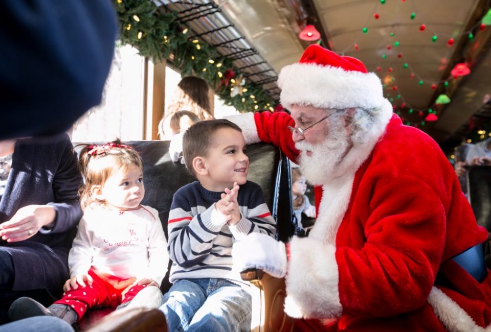 The Santa Special Train Ride in Essex. Photo courtesy of the Connecticut Office of Tourism