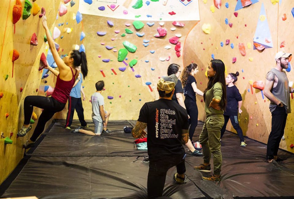 Get climbing together at a Generations Climbing class at Everyday Athlete. Photo courtesy of EA