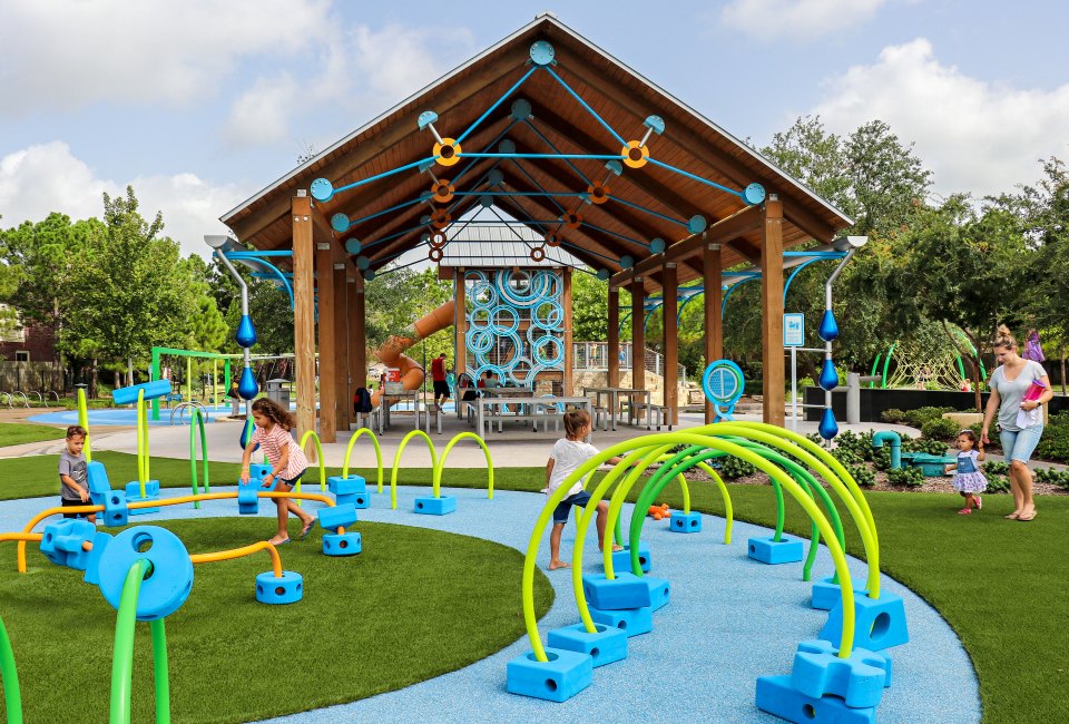 Toddlers can enjoy playing with the foam block structures at Exploration Park. Photo courtesy of Exploration Park