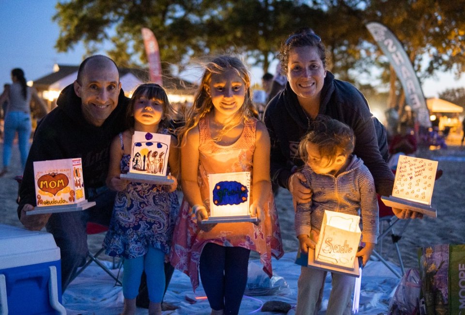 The Water Lantern Festival returns to the harbor in Jersey City's Liberty State Park at month's end. Photo courtesy of the event