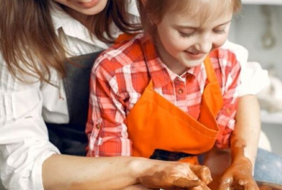 Family Try-It Pottery Wheel Session at Potter's Factor