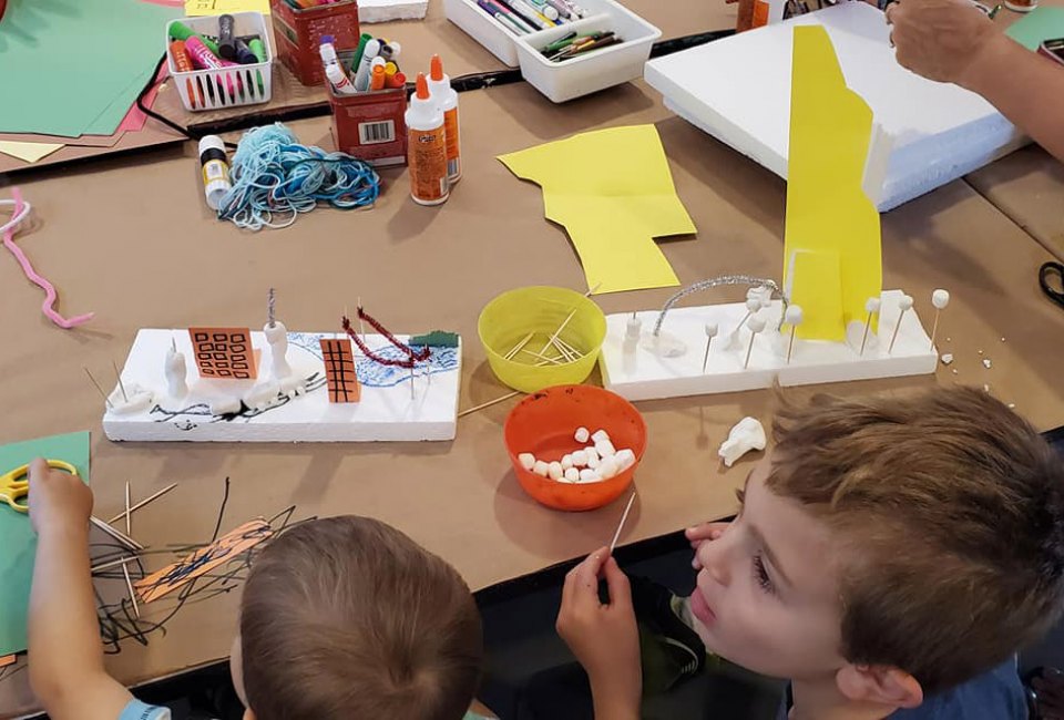 Spend a family day making art at Family Sundays at the Nassau County Museum of Art. Photo courtesy of the museum