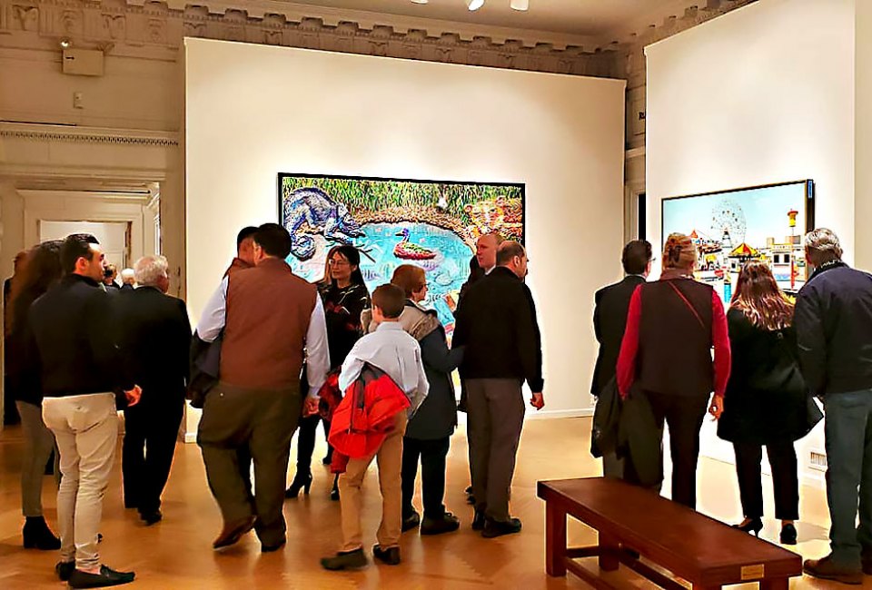 Converse, collaborate and create at Family Sundays at the Nassau County Art Museum. Photo courtesy of the museum 