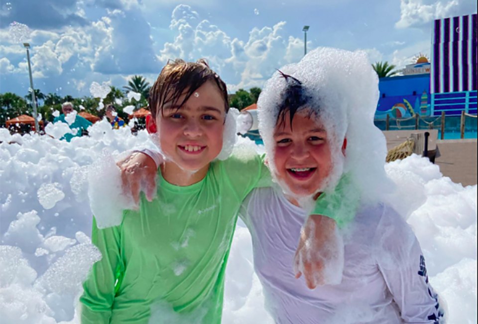 It's the last weekend to bring the kids to Island H2O for an epic foam party!