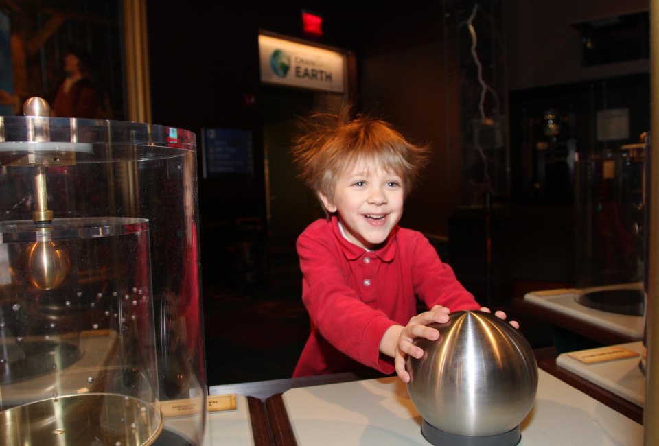 Kids will have hair-raising fun at Franklin Institute. Photo courtesy of Franklin Institute