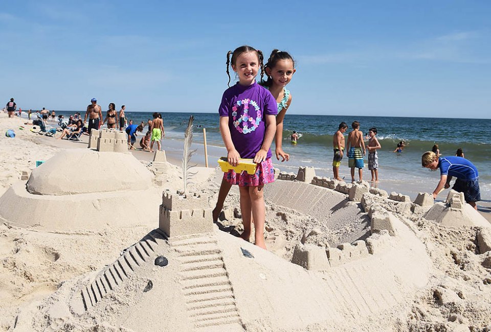 Build the perfect sand castle on one of Fire Island's pristine beaches. Photo courtesy of the National Park Service 