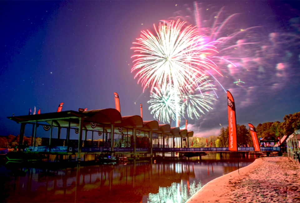 Fireworks light up the night sky at Callaway Gardens. Photo courtesy of the gardens