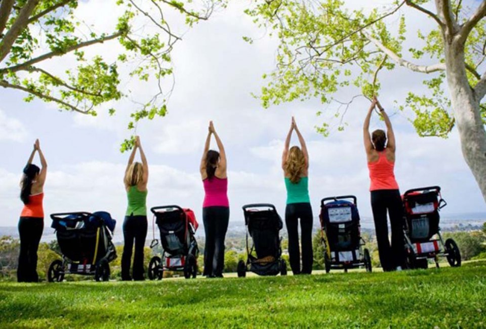No more mama guilt! Stroller Strides is all about self-care in a supportive and encouraging environment. Photo courtesy of FIT4MOM/Stroller Strides.