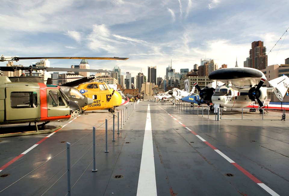 Explore the Flight Deck at the Intrepid Sea ,Air and Space Museum. Photo courtesy of the museum
