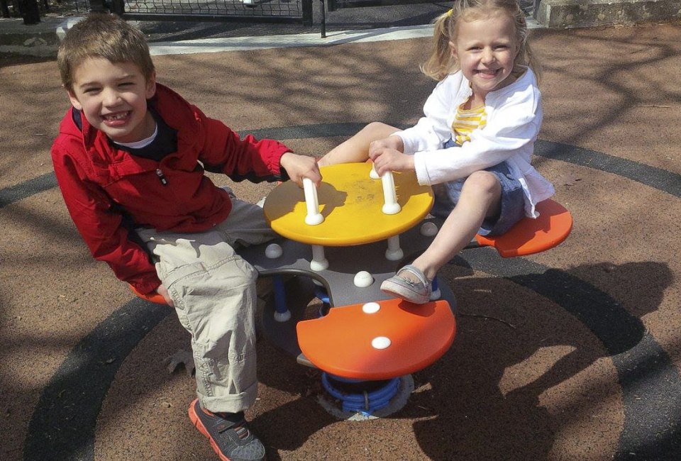 Bring out the smiles by visiting Boston's best tot lots and toddler playgrounds. Photo courtesy of the Friends of Ringgold Park, Facebook