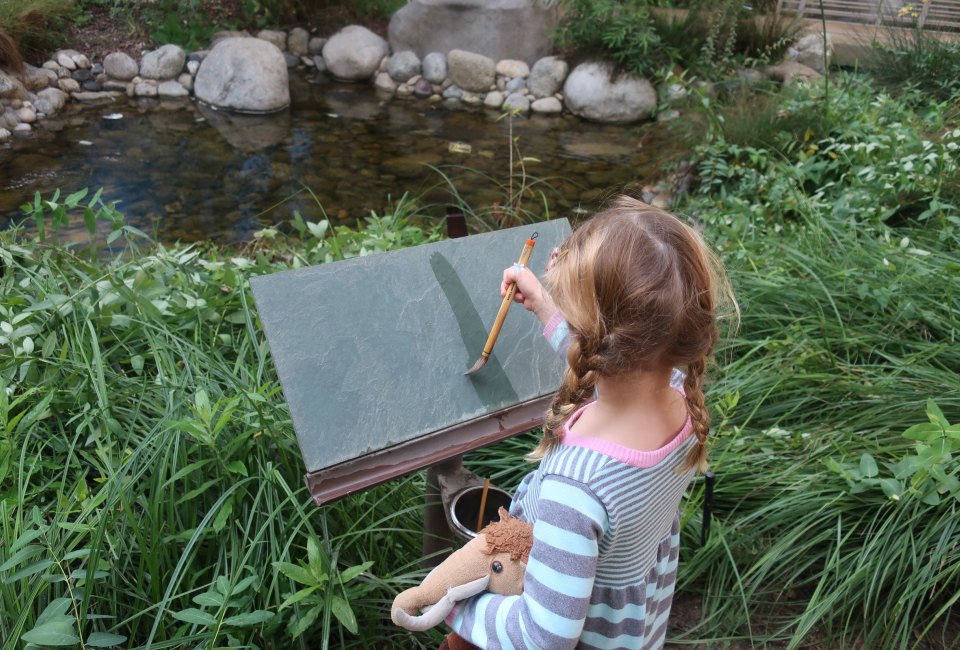 Garden Slate Painting at the Autry Museum. Photo by Jackie Jones