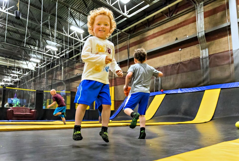 Double (or triple) up on jumps at Get Air Trampoline Park. Photo courtesy of the venue
