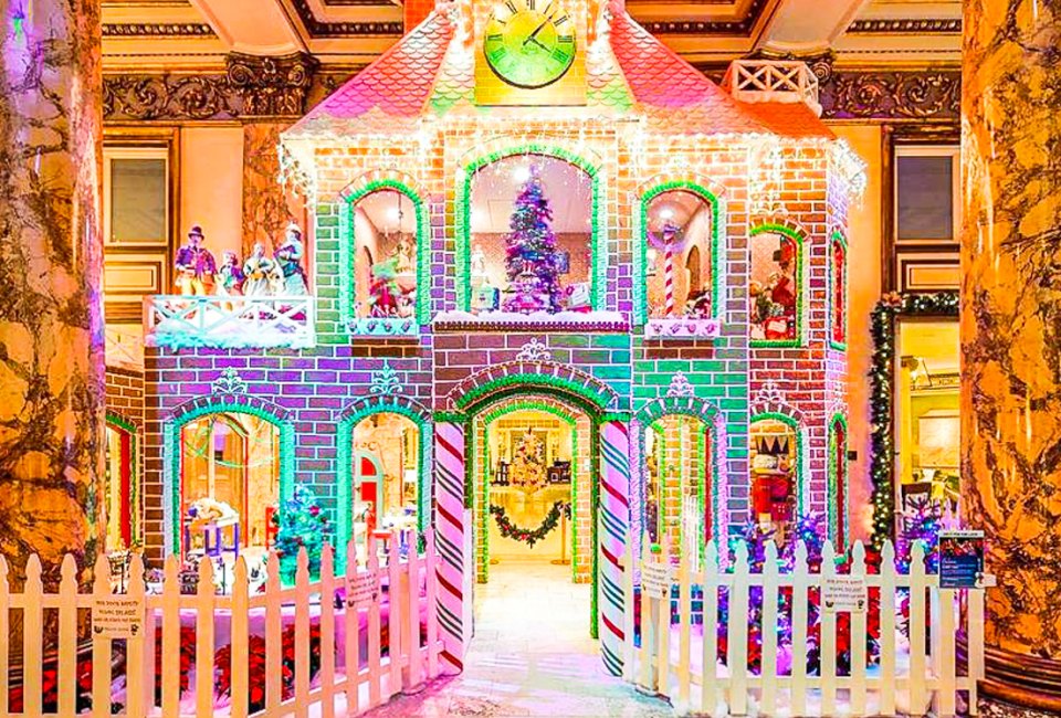 Check out the life-size gingerbread house when you take holiday tea at the Fairmont! Photo courtesy of the Fairmont Hotel in San Francisco