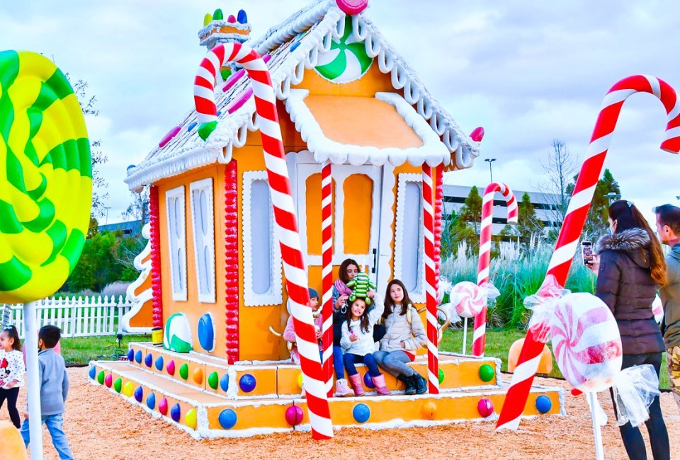 Gingerbread Village is one of our favorite FREE holiday events in Houston. Photo courtesy of City Place Plaza
