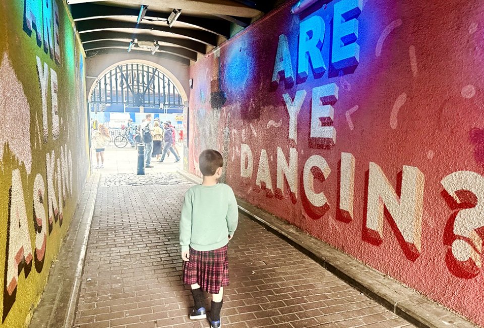 Glasgow  is a great city to explore with kids! Photo by the author