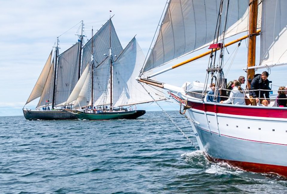 Get up close and personal with beautiful ships from near and far this Labor Day Weekend in Boston! Gloucester Schooner Fest photo courtesy of the event