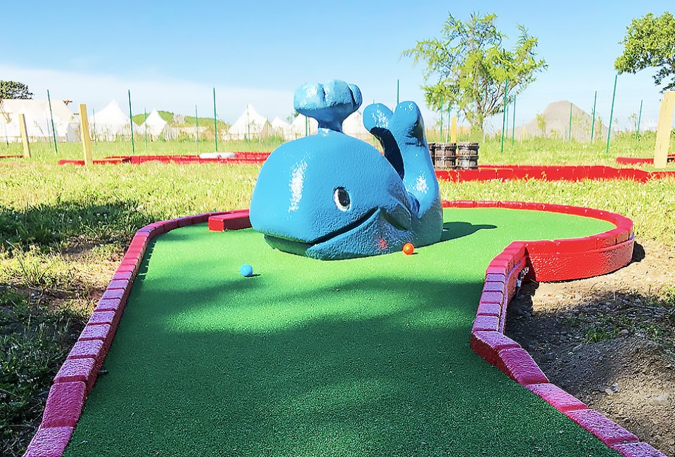 A new 18-hole mini golf course opens June 23 on Governors Island. 