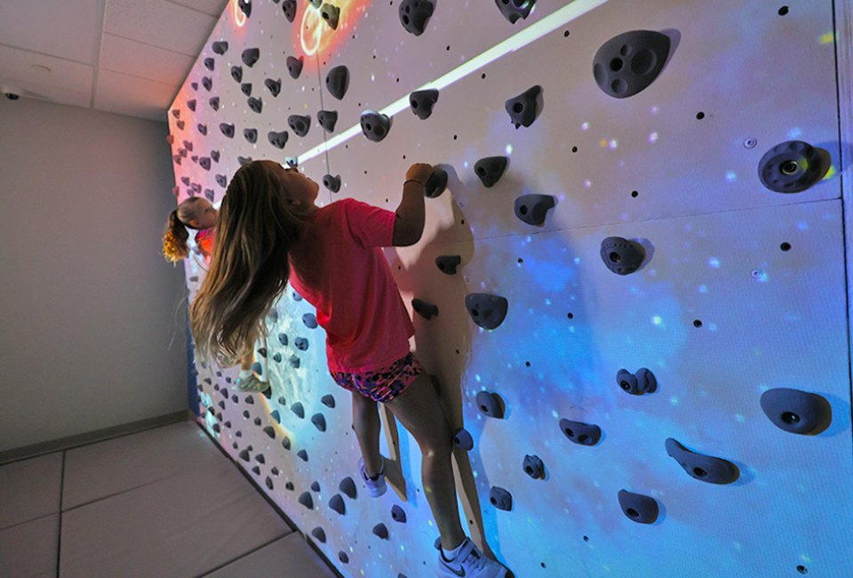 Poughkeepsie's Gravity Vault  is an indoor rock-climbing gym with classes for kids as young as 5. Photo by Kaylynn Ebner