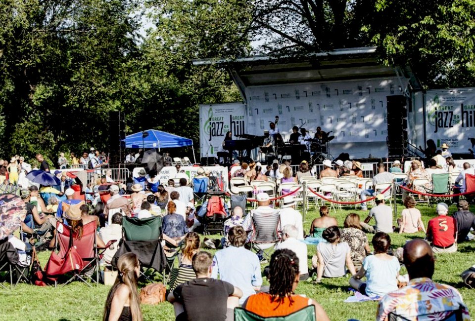 Pull up a blanket and listen to live music at Great Jazz on the Great Hill. Photo courtesy of the festival
