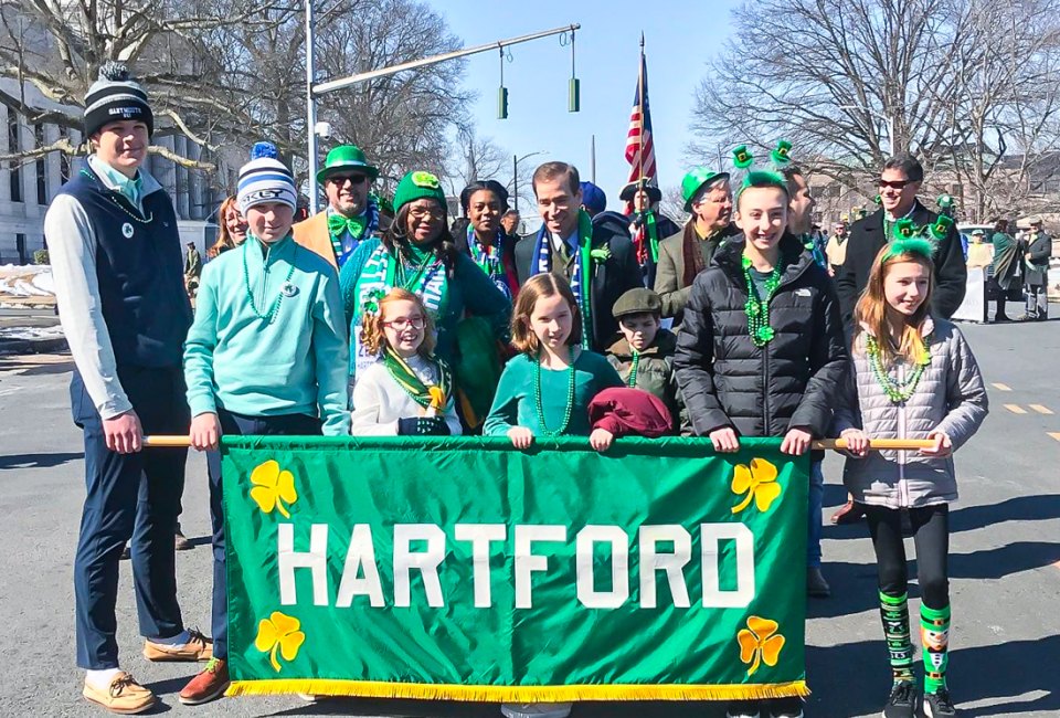 Take to the streets for St. Patrick's Day 2023! Photo courtesy of the St. Patrick's Day Parade in Hartford Facebook page